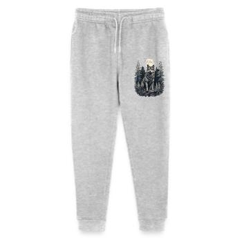 Wolf in the full moon - Stanley/Stella Mini Mover Teen Organic Jogging Trousers  - heather grey - Front