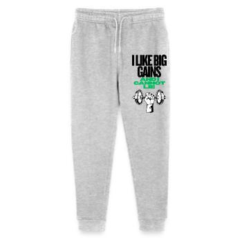 Chemise de sport drôle Big Gains - Pantalon de jogging bio Mini Mover Stanley/Stella Ado  - gris chiné - Devant