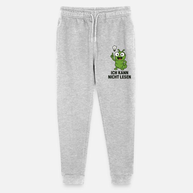 Je ne sais pas lire - Pantalon de jogging bio Mini Mover Stanley/Stella Ado  - gris chiné