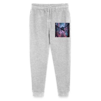 Neon kite over neon city - Stanley/Stella Mini Mover Teen Organic Jogging Trousers  - heather grey - Front