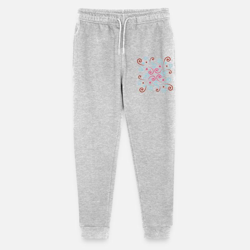 Design ondulé abstrait par Cean - Pantalon de jogging bio Mini Mover Stanley/Stella Ado  - gris chiné