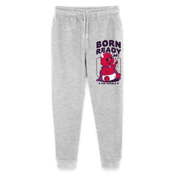 Born Ready for Trouble Baby Devil - Stanley/Stella Mini Mover Teen Organic Jogging Trousers  - heather grey - Front