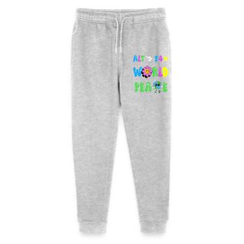 Alt F4 Welt Frieden Lustiges Spieldesign - Stanley/Stella Teenager Bio Jogginghose Mini Mover  - Grau meliert - Vorne
