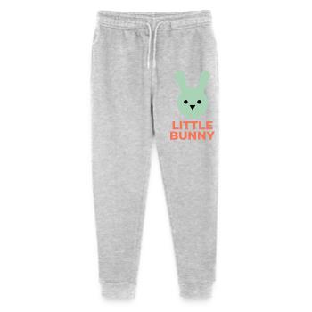 Minze Hase und kleiner Hase Text - Stanley/Stella Teenager Bio Jogginghose Mini Mover  - Grau meliert - Vorne
