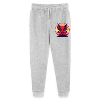Red Demon Leprechaun in the Evening - Stanley/Stella Mini Mover Teen Organic Jogging Trousers  - heather grey - Front