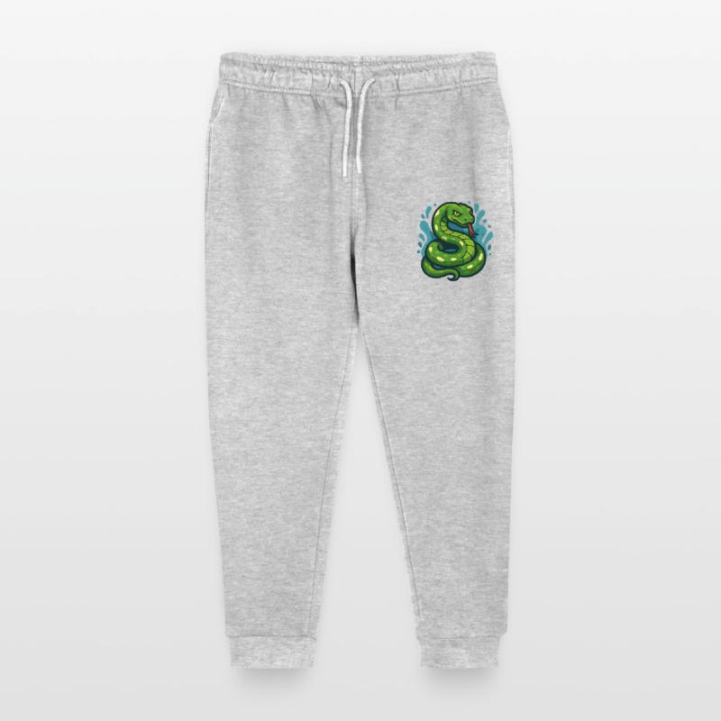 Arbre vert Python serpent en vague Pantalon de jogging bio Mini Mover Stanley/Stella Ado 