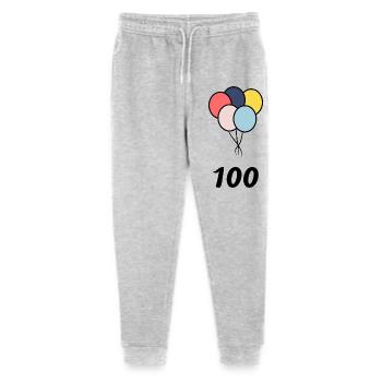 100. 100 YEARS. 100th ANNIVERSARY. BIRTHDAY 100 - Stanley/Stella Mini Mover Teen Organic Jogging Trousers  - heather grey - Front