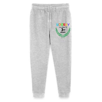 Hourra, je vais en CE1** - Pantalon de jogging bio Mini Mover Stanley/Stella Ado  - gris chiné - Devant