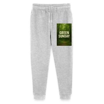Grüner Sonntag im Wald - Stanley/Stella Teenager Bio Jogginghose Mini Mover  - Grau meliert - Vorne
