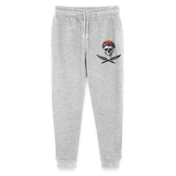 PIRATE POET - dark hell - Stanley/Stella Mini Mover Teen Organic Jogging Trousers  - heather grey - Front