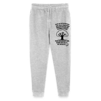 Abattage d’arbre racinaire blague de mathématicien - Pantalon de jogging bio Mini Mover Stanley/Stella Ado  - gris chiné - Devant