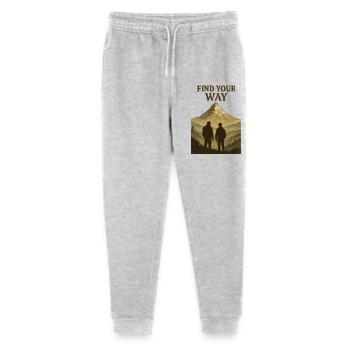 Find Your Way Mountain Hiker Silhouette - Stanley/Stella Mini Mover Teen Organic Jogging Trousers  - heather grey - Front