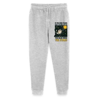 Miss the stars - Stanley/Stella Mini Mover Teen Organic Jogging Trousers  - heather grey - Front