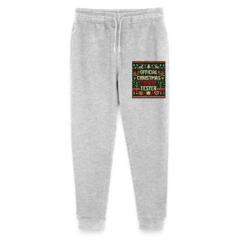 Official Christmas Cookie Tester - Stanley/Stella Mini Mover Teen Organic Jogging Trousers  - heather grey - Front