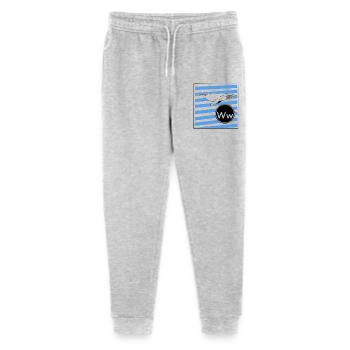 W for Whale - Stanley/Stella Mini Mover Teen Organic Jogging Trousers  - heather grey - Front