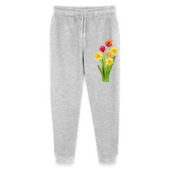 Colorful tulips and daffodils as a spring greeting - Stanley/Stella Mini Mover Teen Organic Jogging Trousers  - heather grey - Front