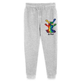 Autismus-Puzzle-Regenbogenschmelz-Illustration - Stanley/Stella Teenager Bio Jogginghose Mini Mover  - Grau meliert - Vorne