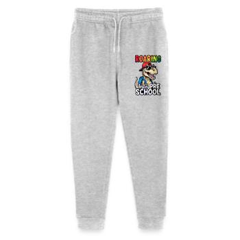 Roaring into Preschool Dinosaur Back to School - Stanley/Stella Mini Mover Teen Organic Jogging Trousers  - heather grey - Front