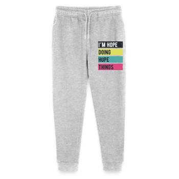 J’espère faire des choses rétro - Pantalon de jogging bio Mini Mover Stanley/Stella Ado  - gris chiné - Devant