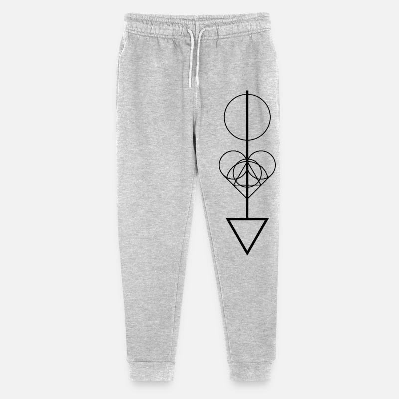 Flèche géométrique - Pantalon de jogging bio Mini Mover Stanley/Stella Ado  - gris chiné