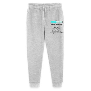 Progress Bar Blue Pattern - Stanley/Stella Mini Mover Teen Organic Jogging Trousers  - heather grey - Front