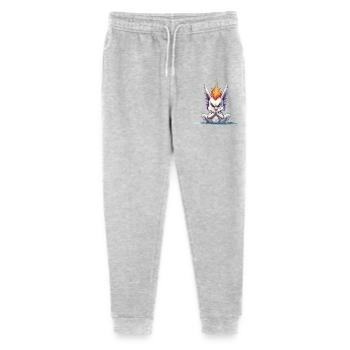 Wütendes Mohawk Häschen - Stanley/Stella Teenager Bio Jogginghose Mini Mover  - Grau meliert - Vorne