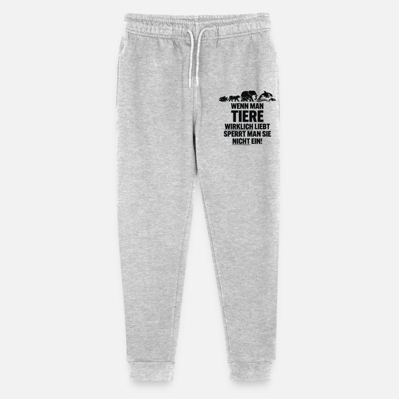 anti-ZOO - Pantalon de jogging bio Mini Mover Stanley/Stella Ado - gris chiné