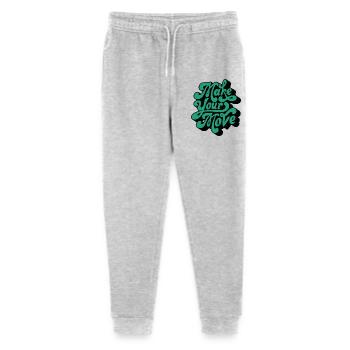 Mach deinen Schritt – Retro-Skriptmotiv - Stanley/Stella Teenager Bio Jogginghose Mini Mover  - Grau meliert - Vorne