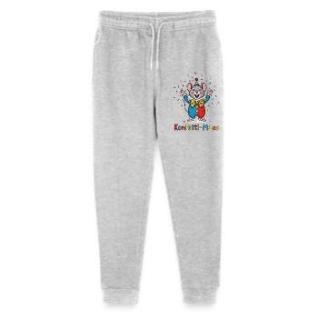 Confettis de fête foraine, Chemise costume amusante et mignonne - Pantalon de jogging bio Mini Mover Stanley/Stella Ado  - gris chiné - Devant