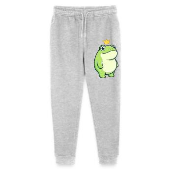 King Croak – Classic minimalist design - Stanley/Stella Mini Mover Teen Organic Jogging Trousers  - heather grey - Front