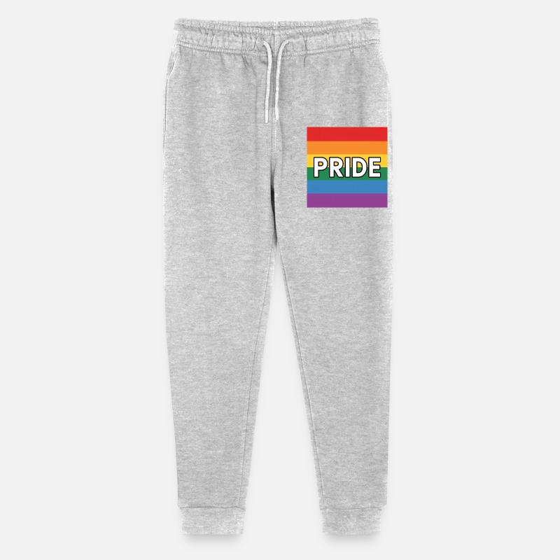 Pride - T-shirt avec drapeau arc-en-ciel queer - Pantalon de jogging bio Mini Mover Stanley/Stella Ado  - gris chiné