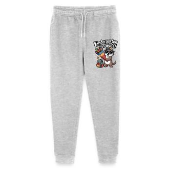 Kindergarten Spaß Otter mit Schulutensilien - Stanley/Stella Teenager Bio Jogginghose Mini Mover  - Grau meliert - Vorne