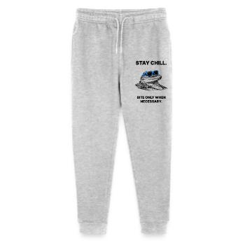 Restez cool – Art pop d’alligator glaçant - Pantalon de jogging bio Mini Mover Stanley/Stella Ado  - gris chiné - Devant