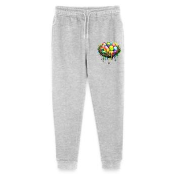 Colorful Easter nest in graffiti style - Stanley/Stella Mini Mover Teen Organic Jogging Trousers  - heather grey - Front