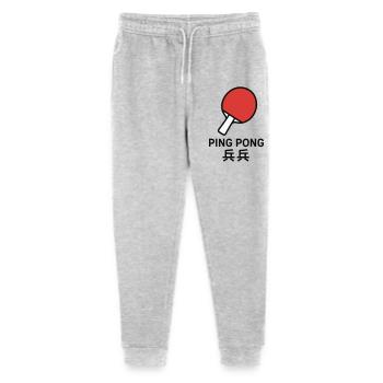 Raquette de Ping-Pong - Tennis de table - Pantalon de jogging bio Mini Mover Stanley/Stella Ado  - gris chiné - Devant