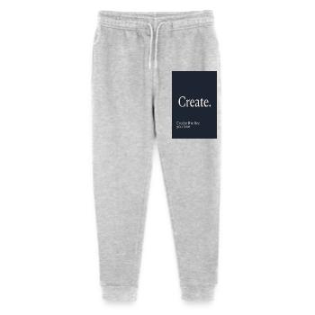 Create. – Minimalist Motivation Design - Stanley/Stella Teenager Bio Jogginghose Mini Mover  - Grau meliert - Vorne