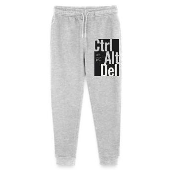 CTRL ALT DEL – Affiche typographique Minimal Design - Pantalon de jogging bio Mini Mover Stanley/Stella Ado  - gris chiné - Devant