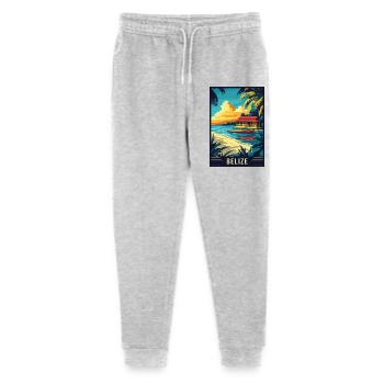 Découvrez le paradis tropical du Belize - Pantalon de jogging bio Mini Mover Stanley/Stella Ado  - gris chiné - Devant