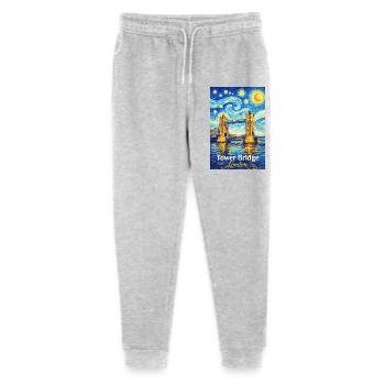 Tourbillon d’étoiles de Londres Tower Bridge - Pantalon de jogging bio Mini Mover Stanley/Stella Ado  - gris chiné - Devant