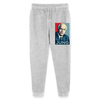 Jung Pop Art Portrait - Pantalon de jogging bio Mini Mover Stanley/Stella Ado  - gris chiné - Devant