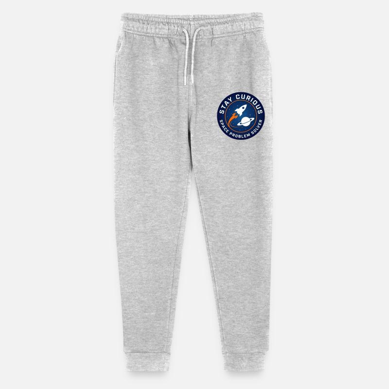 Restez curieux : Aventure spatiale - Pantalon de jogging bio Mini Mover Stanley/Stella Ado  - gris chiné