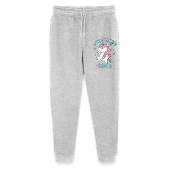 School Child 2026 School Enrollment Girl Gift Idea - Stanley/Stella Mini Mover Teen Organic Jogging Trousers  - heather grey - Front