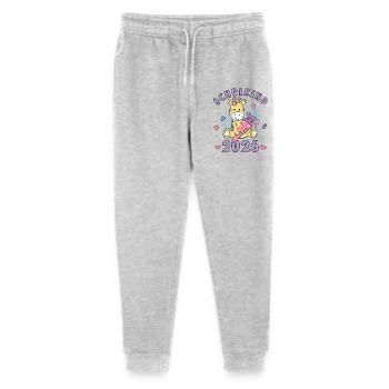 Schulkind 2026 Einschulung Mädchen Geschenkidee - Stanley/Stella Teenager Bio Jogginghose Mini Mover  - Grau meliert - Vorne