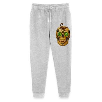 Skull with scorpion t-shirt design. - Stanley/Stella Mini Mover Teen Organic Jogging Trousers  - heather grey - Front