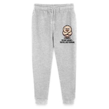 Sarcastic Bird Statement Shirt - Stanley/Stella Mini Mover Teen Organic Jogging Trousers  - heather grey - Front