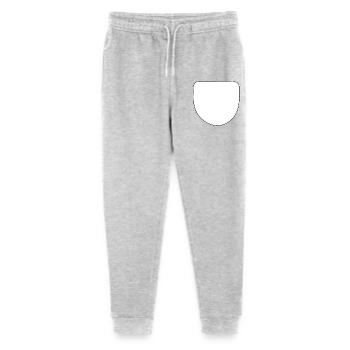 White fake pocket - Stanley/Stella Mini Mover Teen Organic Jogging Trousers  - heather grey - Front