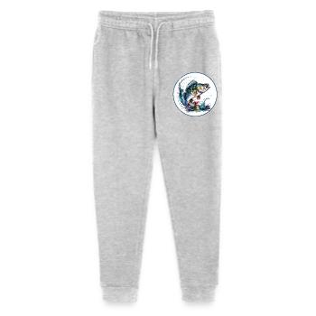 Perch Fishing - Stanley/Stella Mini Mover Teen Organic Jogging Trousers  - heather grey - Front