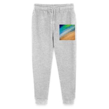 Color flow and gold lines - Stanley/Stella Mini Mover Teen Organic Jogging Trousers  - heather grey - Front