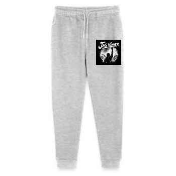 I'll win – Monochrome moon icon - Stanley/Stella Mini Mover Teen Organic Jogging Trousers  - heather grey - Front