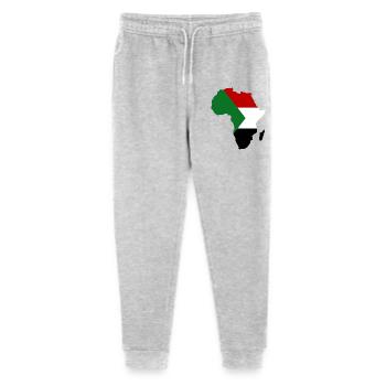 Sudan_Flagge_Afrika - Stanley/Stella Teenager Bio Jogginghose Mini Mover  - Grau meliert - Vorne